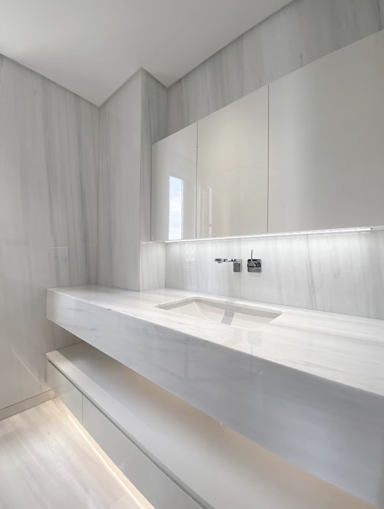 Interior renovation bathroom